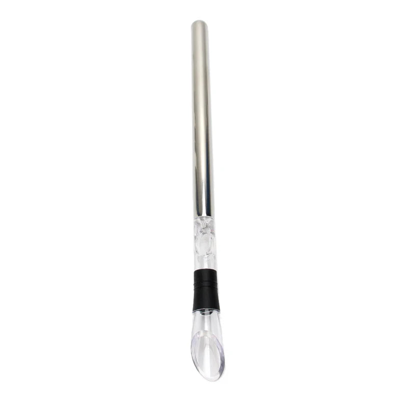 Stainless Steel Frozen Stick Ice Wine Cooler Chiller Stick with Wine Pourer Wine Cooling Stick Cooler Beer Bar