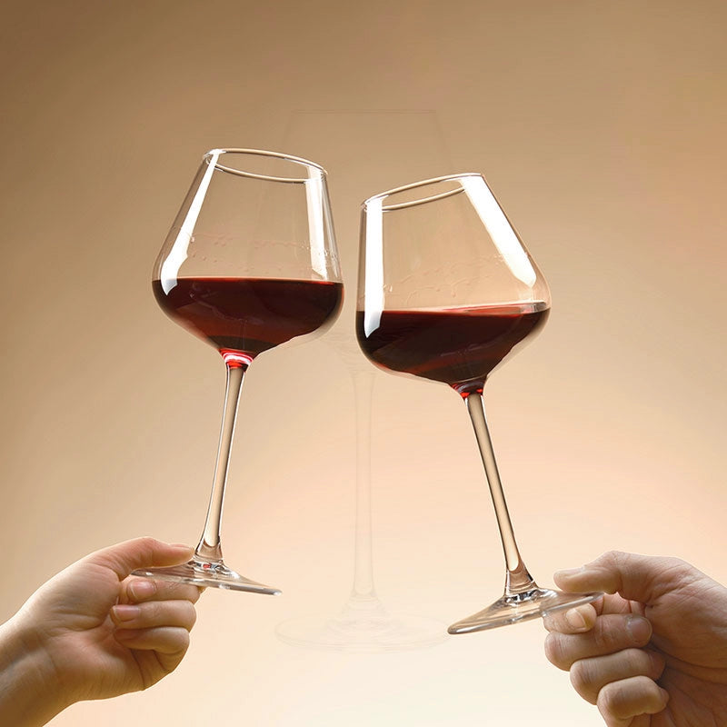 Burgundy Wine Glass Set Household Accessible Luxury High-Grade Crystal Glass Wine Decanter Big Belly Wine Goblet