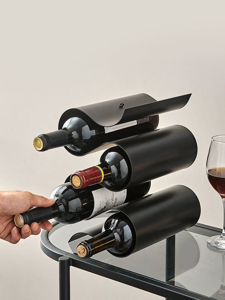 Abstract Modern Wine Bottle Rack