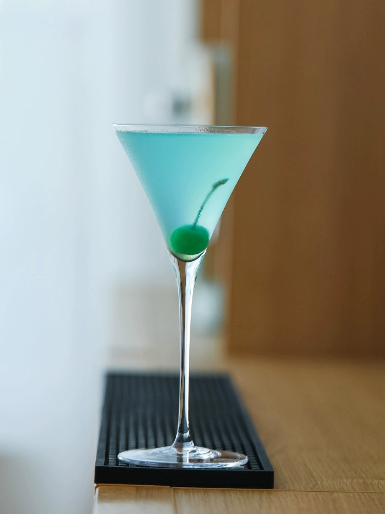 Mt1901 Crison Japanese Style Lead-Free Crystal Horn Matini Japanese Style Cocktail Martini Glass Mixing Glasses