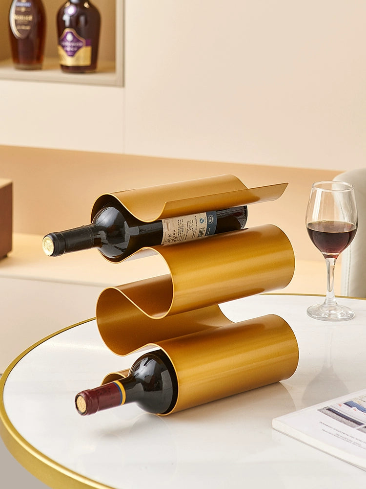 Abstract Modern Wine Bottle Rack