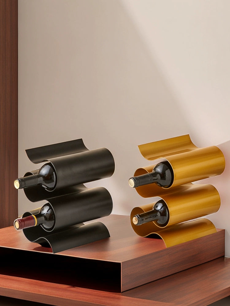 Abstract Modern Wine Bottle Rack