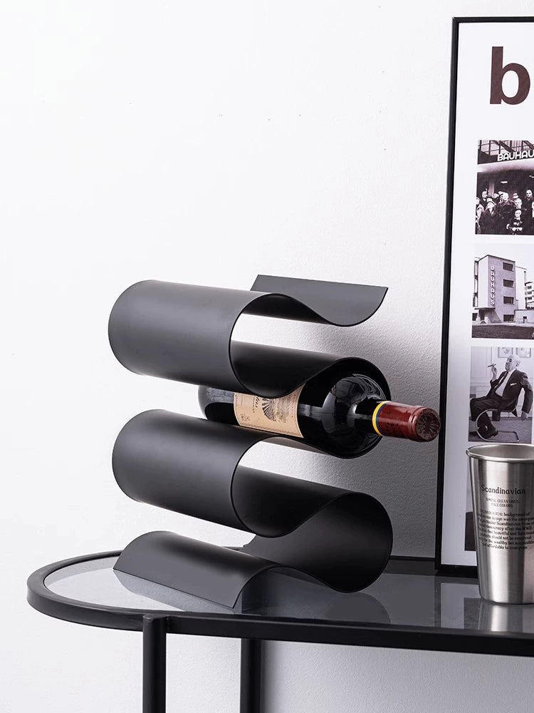 Abstract Modern Wine Bottle Rack