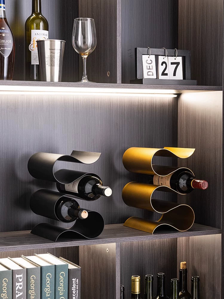 Abstract Modern Wine Bottle Rack