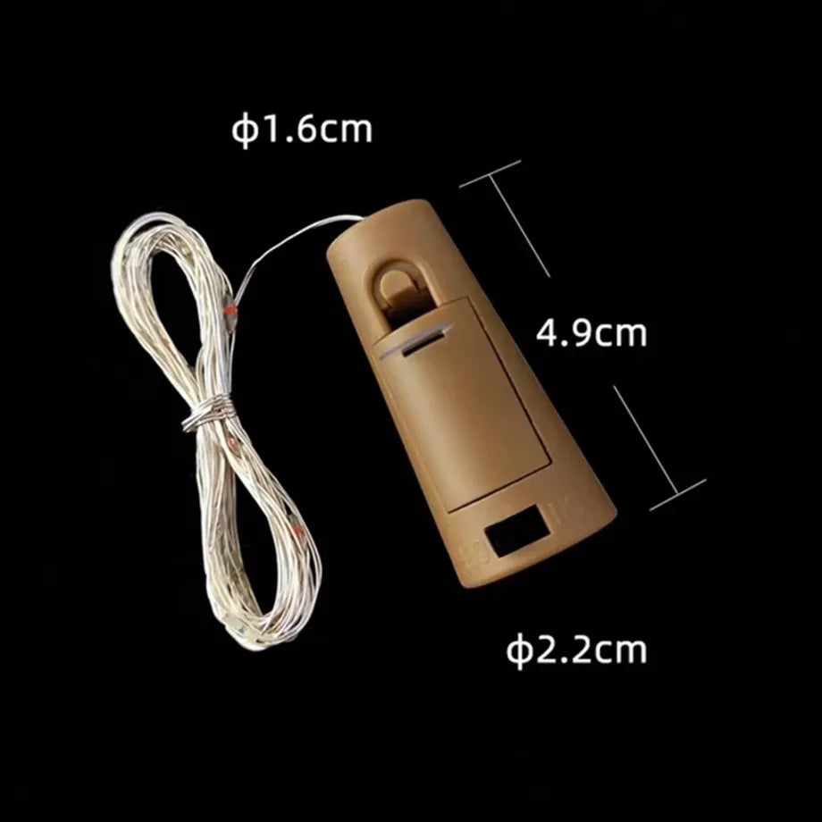 1M 2M 3M Wine Bottle Lights With Cork LED String Lights Battery Fairy Lights Garland For Christmas Party Wedding Decoration