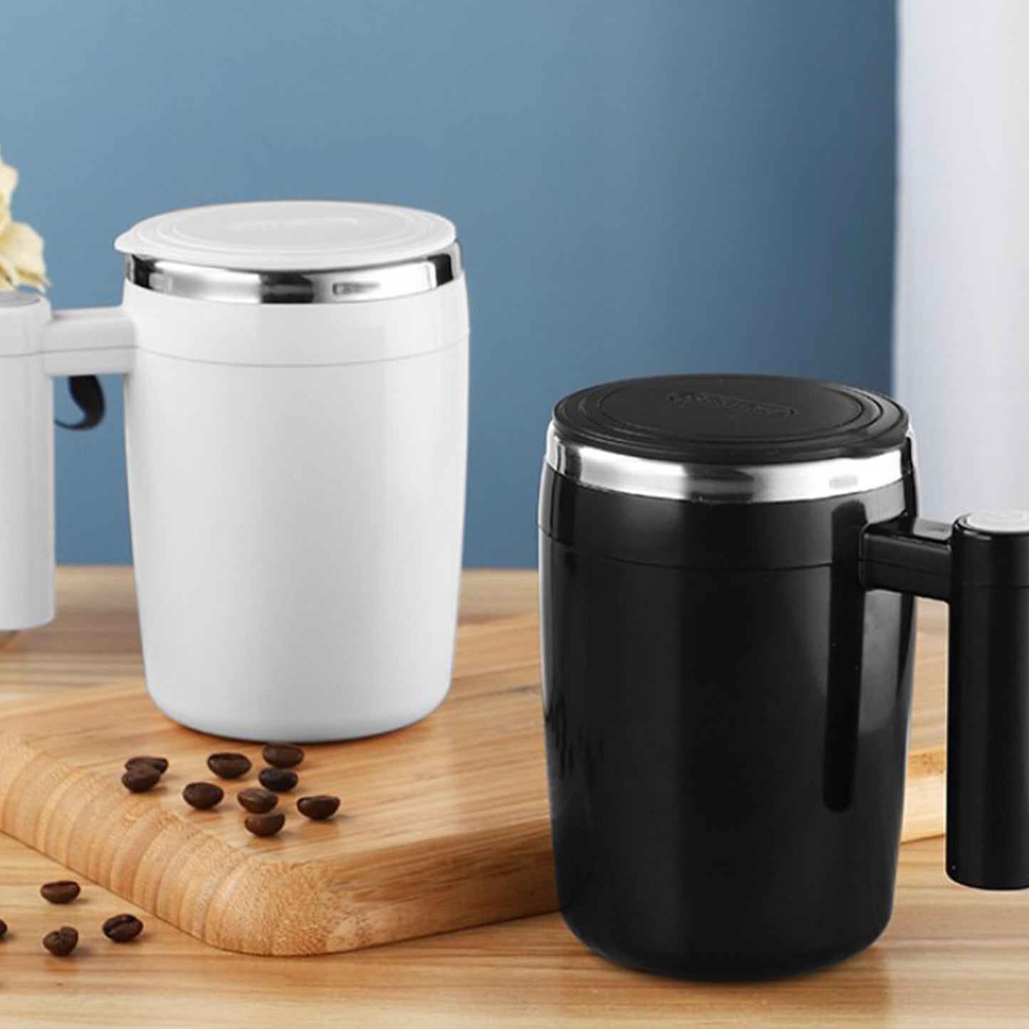 Self Stirring Stainless Steel Coffee Cup