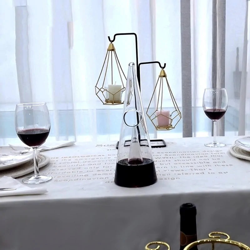 Crystal Pyramid Wine Aerator